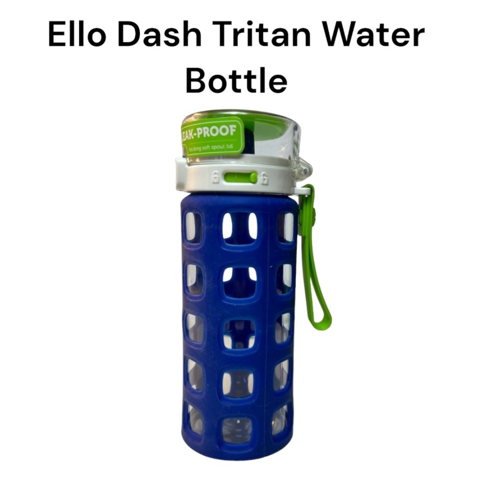Ello Dash 16 Fluid Ounce Touchdown Blue Tritan Kids Water Bottle